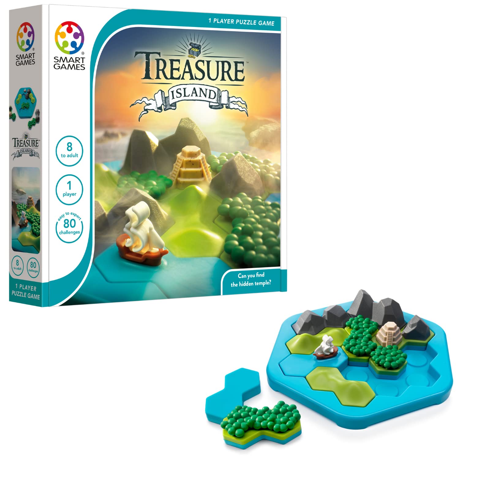 Amazon.com: SmartGames Treasure Island Deduction Games Featuring